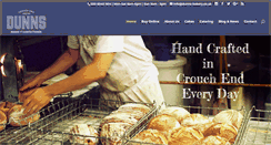 Desktop Screenshot of dunns-bakery.co.uk